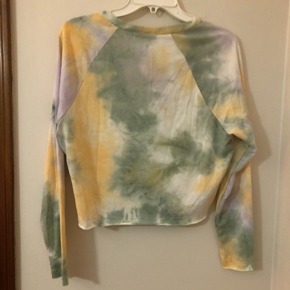 Forever 21 Tie Dye Knit Top Mint/Lavender Size S - Picture 2 of 2
